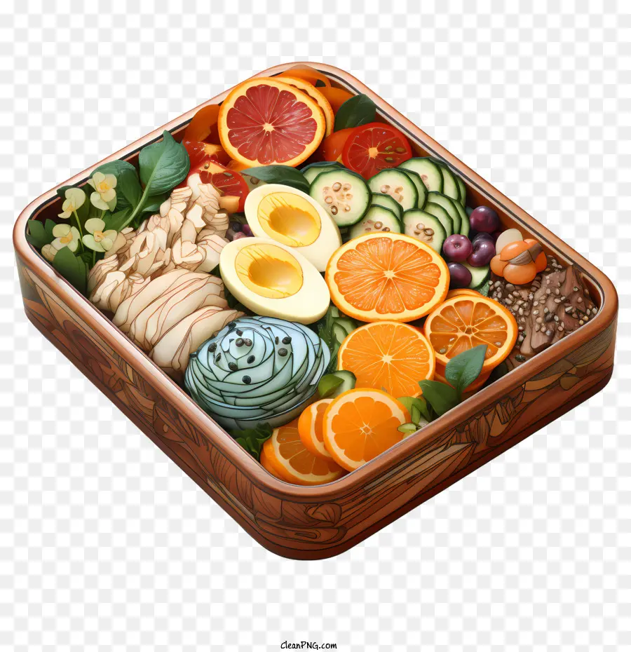 Bento Box，Plateau De Fruits Et Légumes PNG