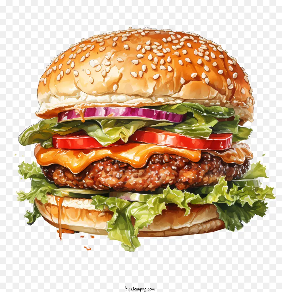 Hamburger Américain，Hamburger PNG