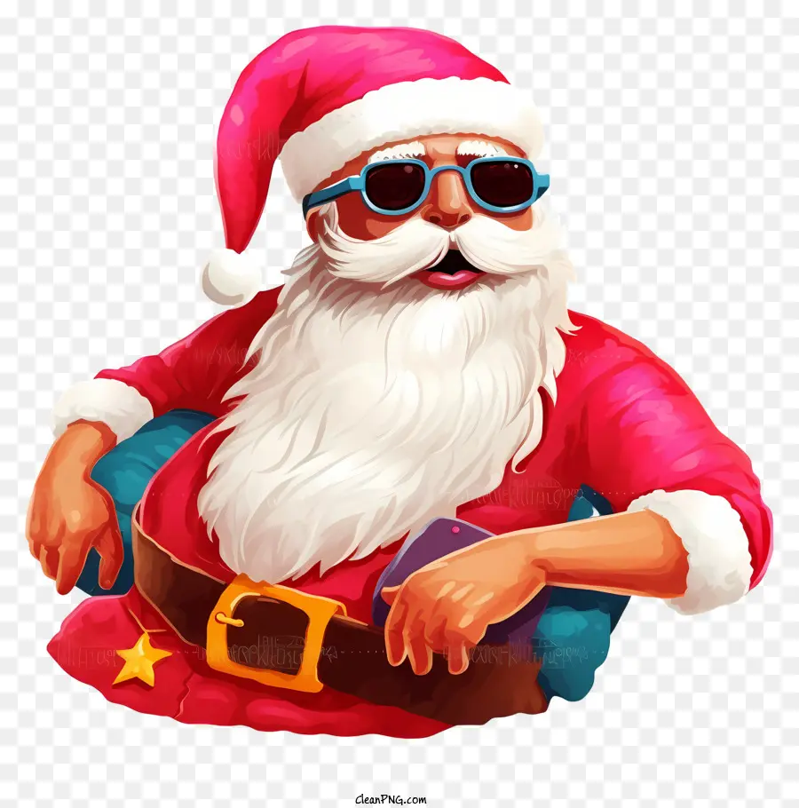 Père Noël Tropical 3d Réaliste，Le Père Noël PNG