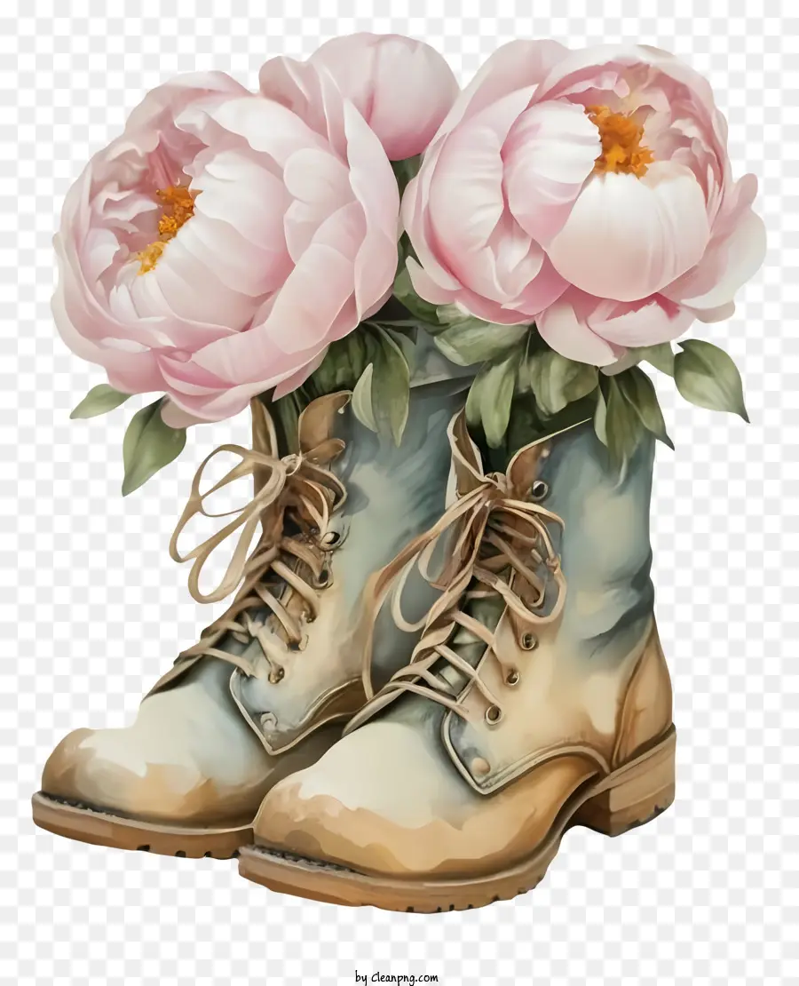 Dessin Animé，Fleurs En Bottes PNG