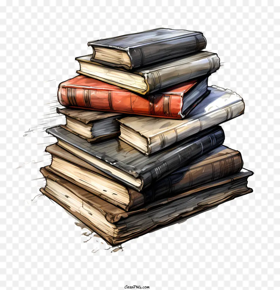 Livres，Livre De La Pile PNG