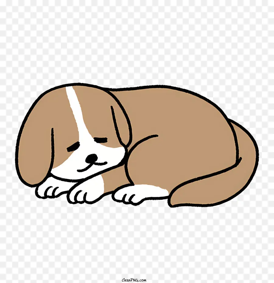 Dessin Animé，Chiot Endormi PNG