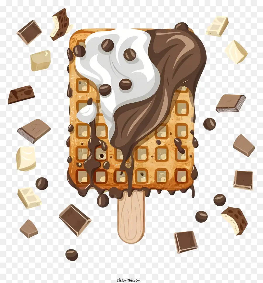 Dessin Animé，Gaufre PNG