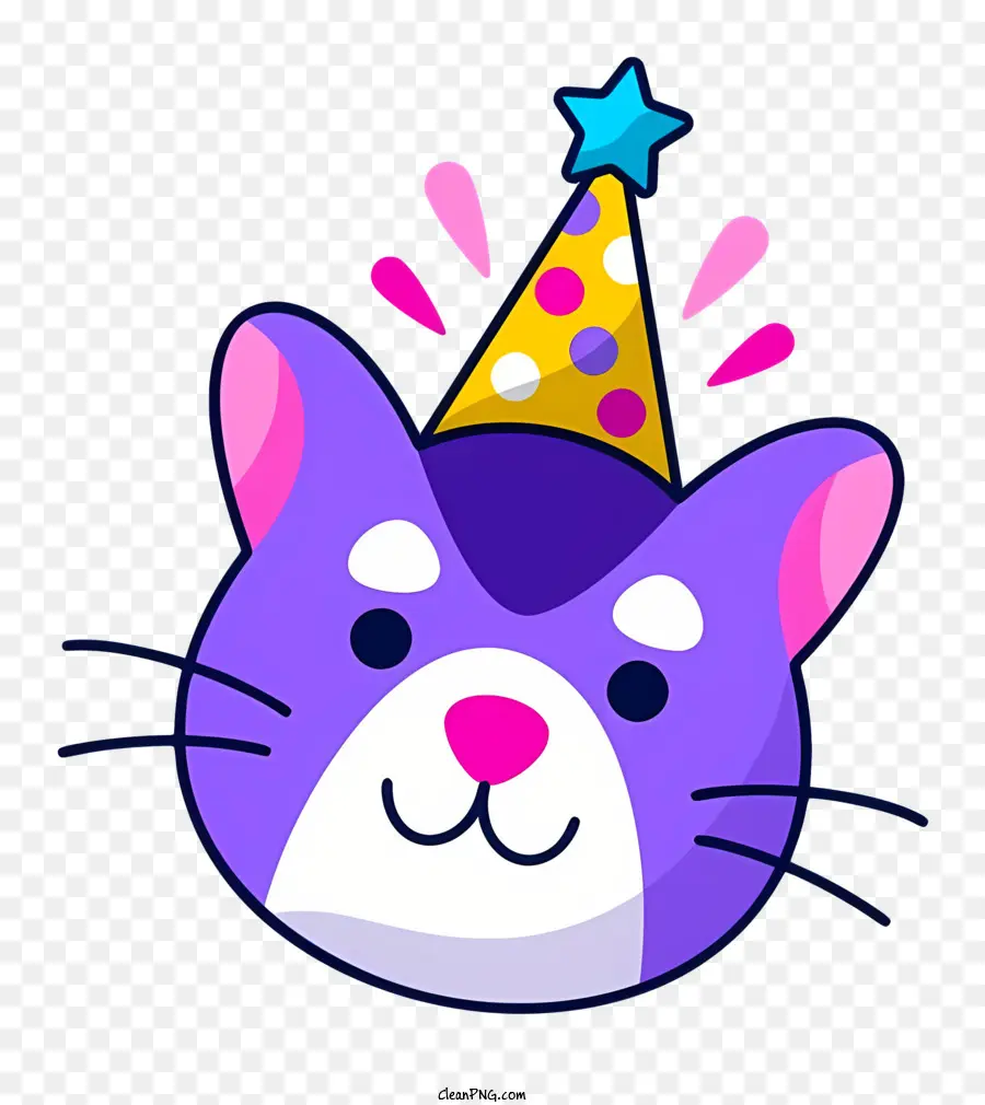 Anniversaire，Chat De Dessin Animé PNG