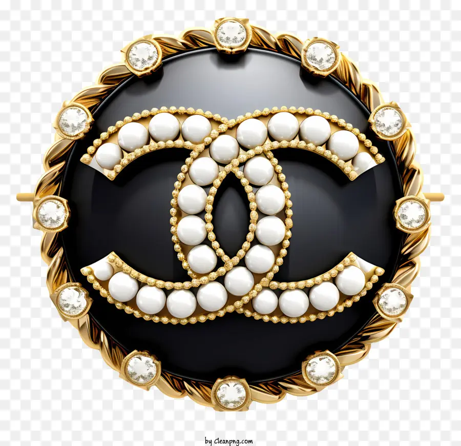 Logo Chanel，Bague émail PNG
