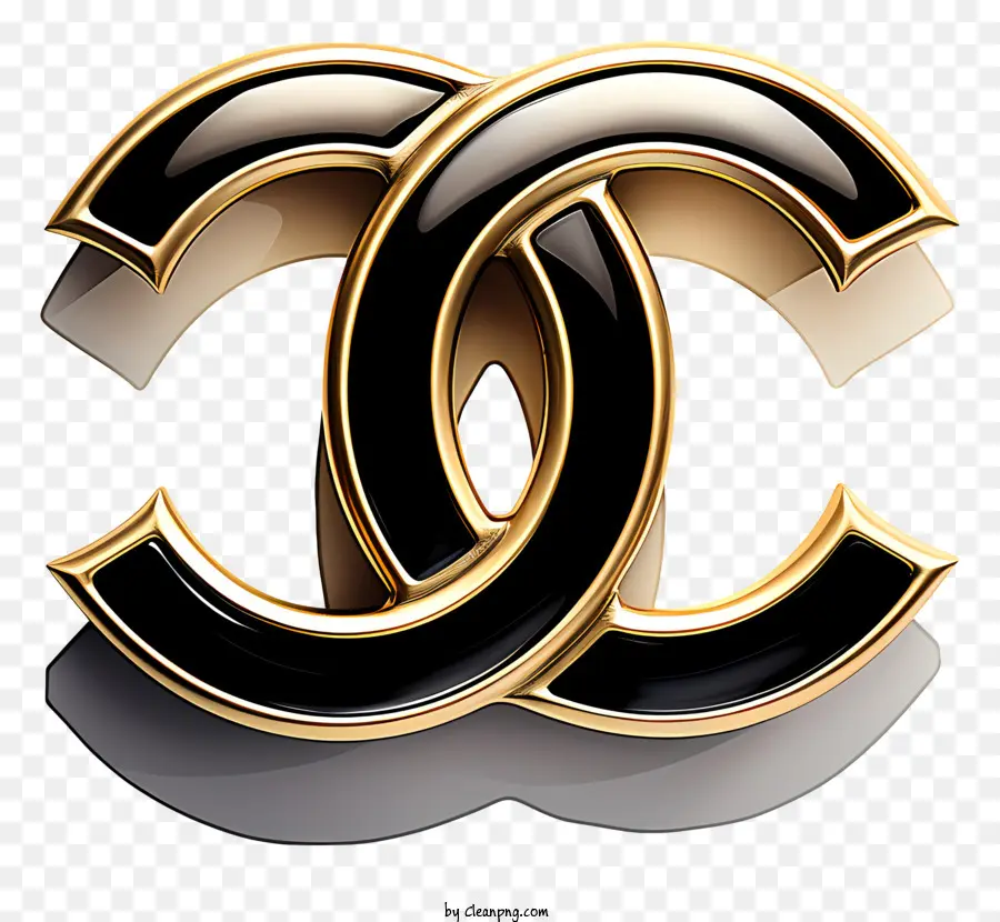 Logo Chanel，Design Noir Et Or PNG
