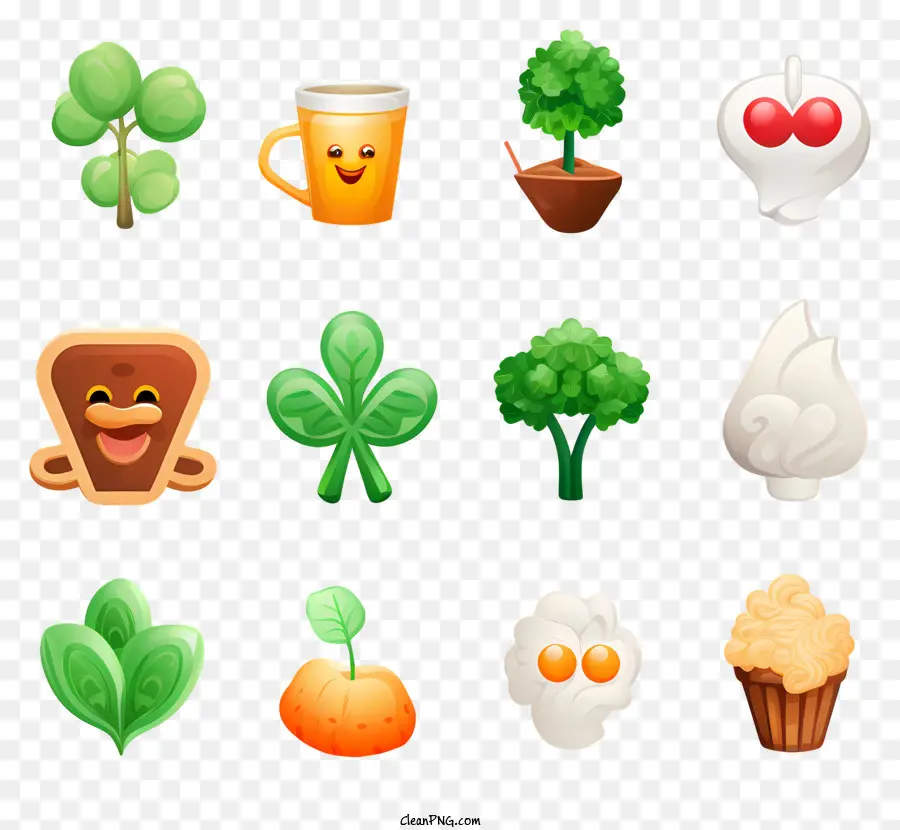 Emoji，Éléments De La Saint Patricks PNG