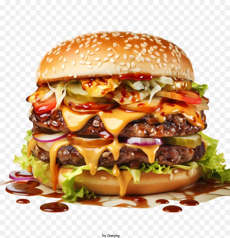 Hamburger Américain，Burger PNG