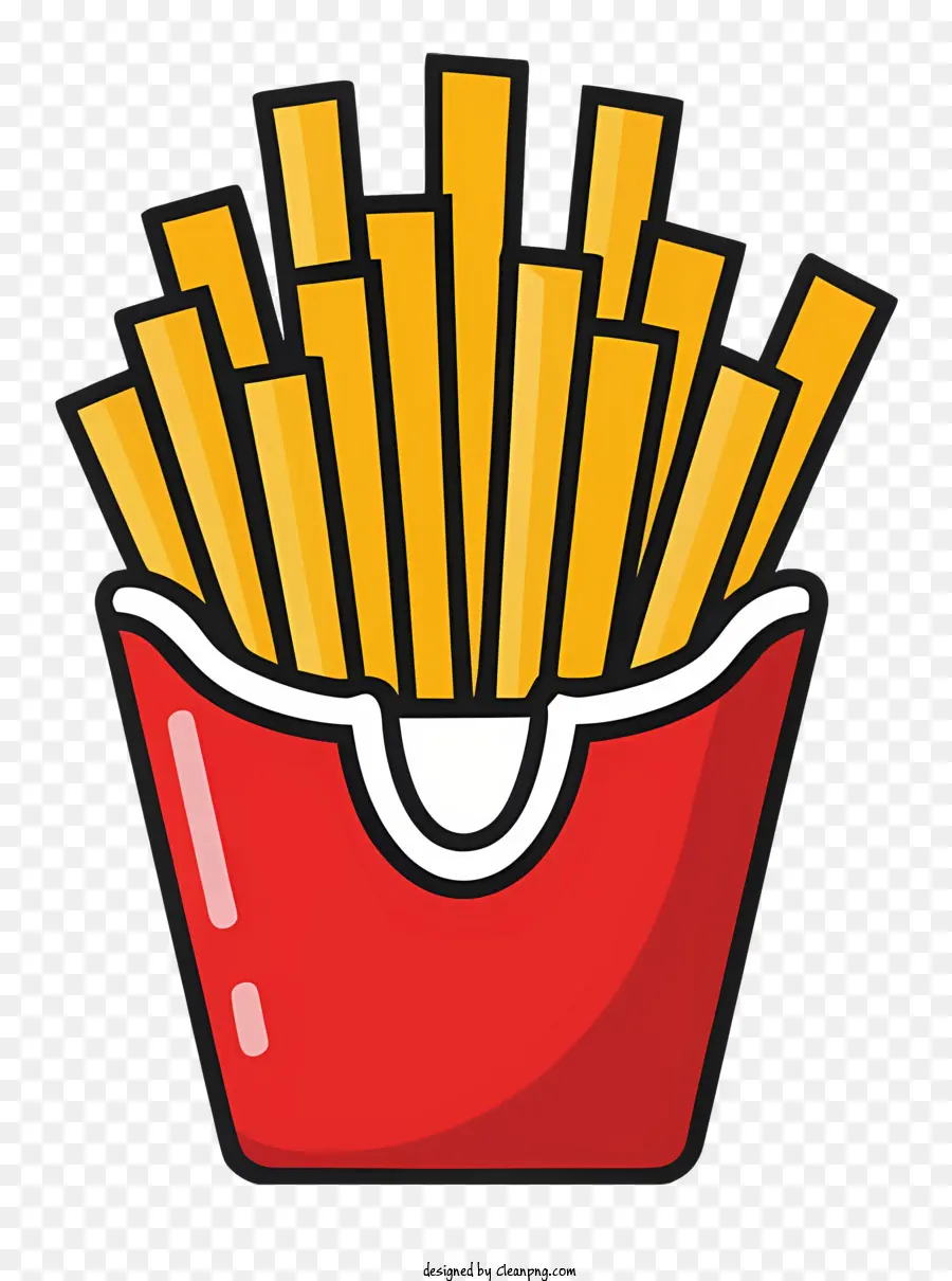 Dessin Animé，Frites PNG