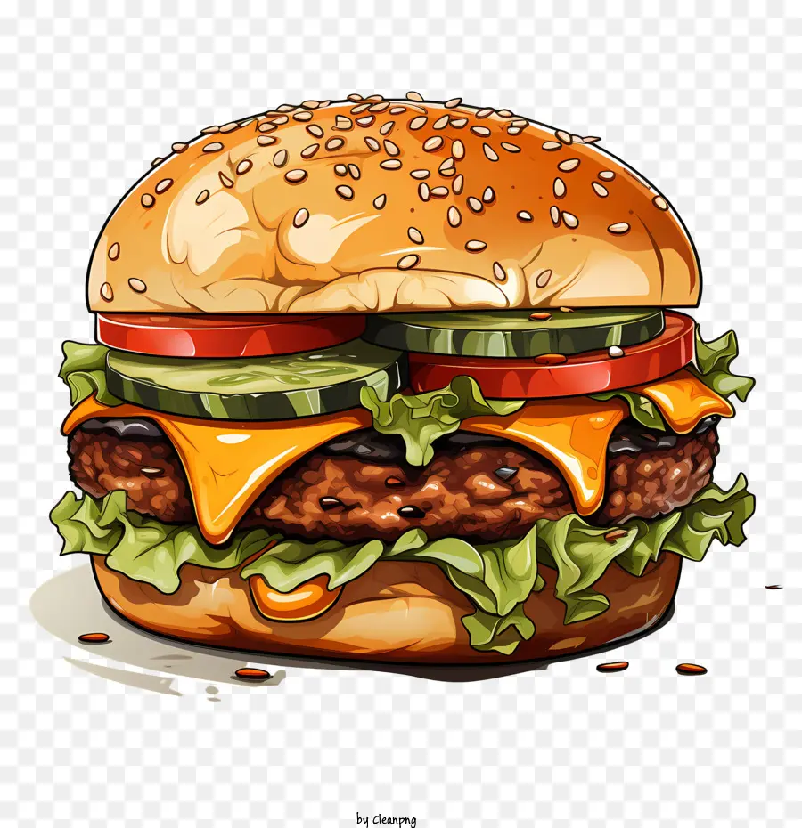 Hamburger Américain，Hamburger PNG