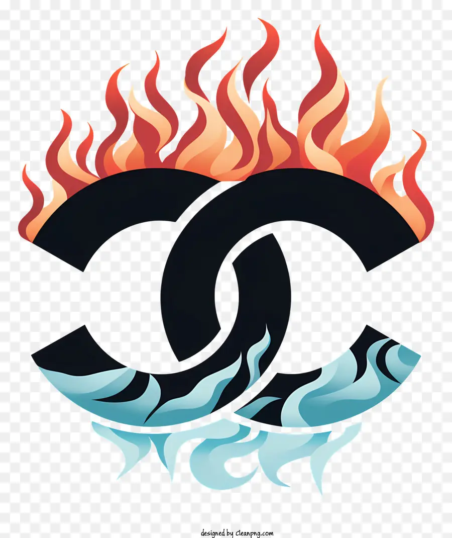 Logo Chanel，Bague Enflammée PNG
