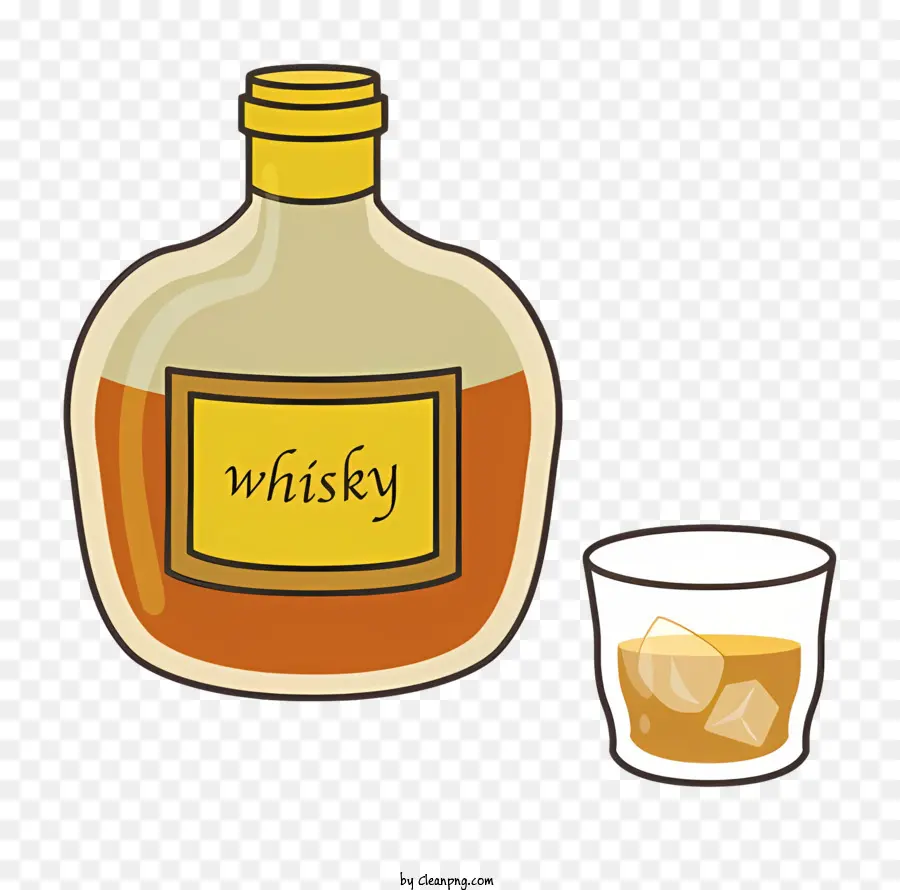 Dessin Animé，Whisky PNG