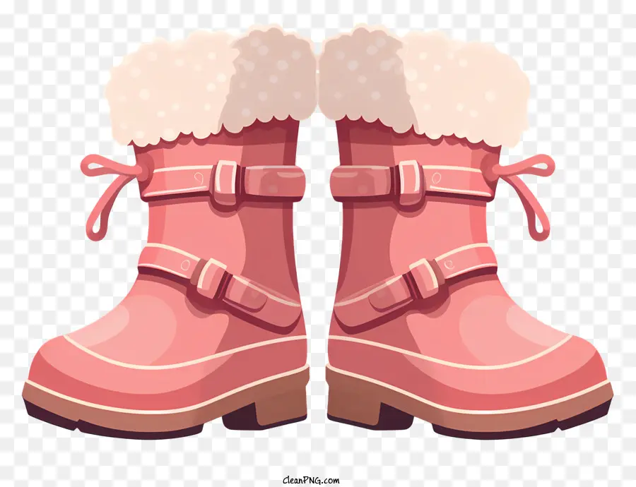 Bottes D'hiver，Rose Bottes De Pluie PNG