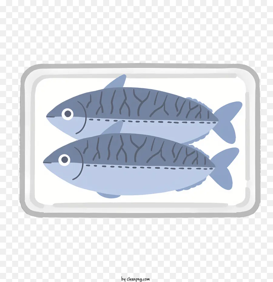 Dessin Animé，Poisson En Plateau PNG