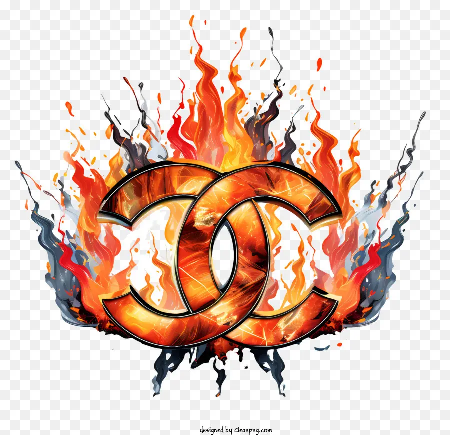 Logo Chanel，Logo En Feu PNG