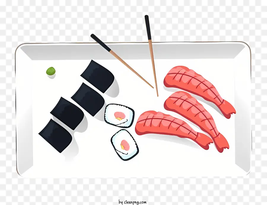 Cuisine Coréenne，Sushis Et Sashimi PNG