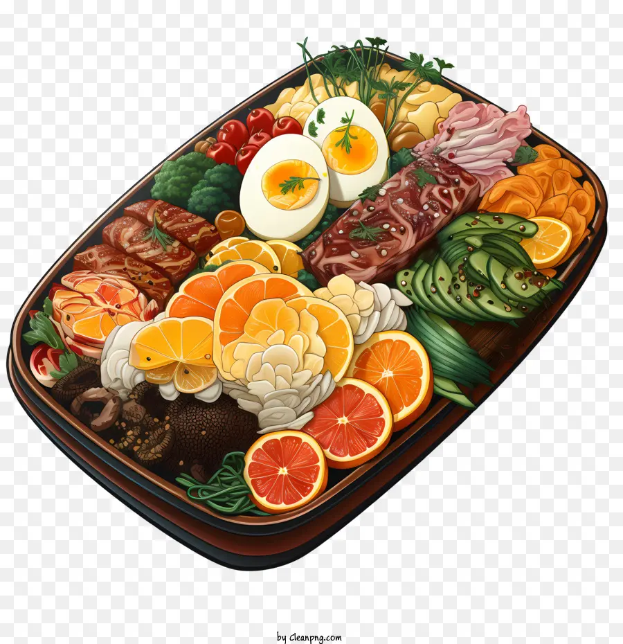 Bento Box，Plateau De Fruits Et Légumes PNG