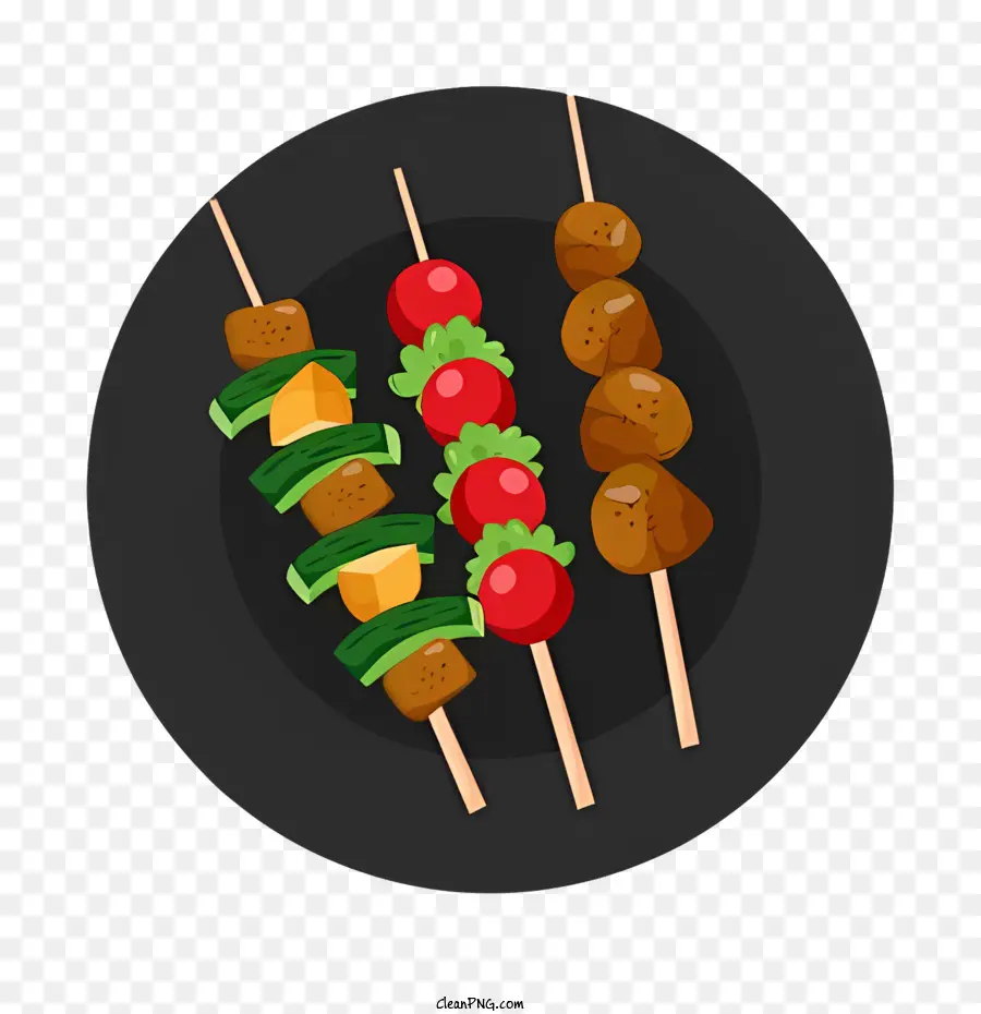 Cuisine Thaïlandaise，Brochettes PNG