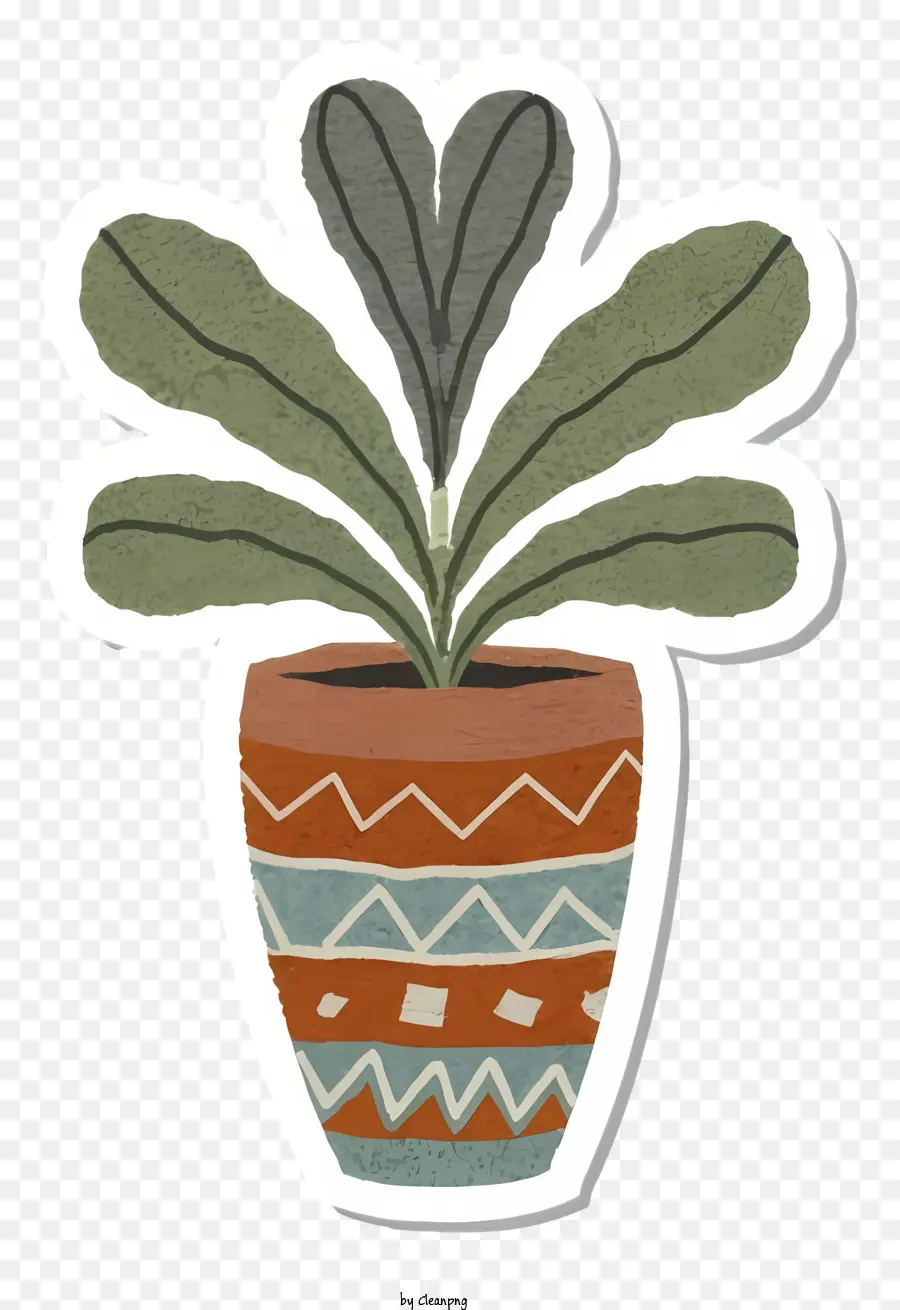 Dessin Animé，Plante En Pot PNG