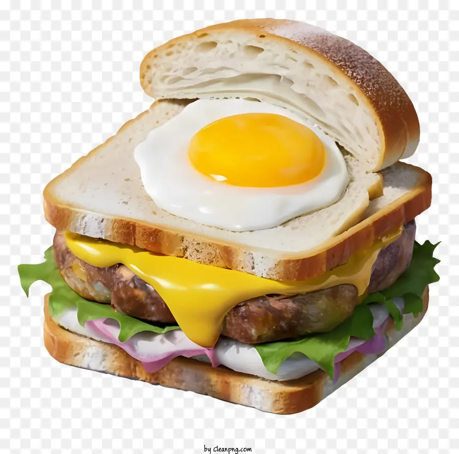 Dessin Animé，Burger PNG