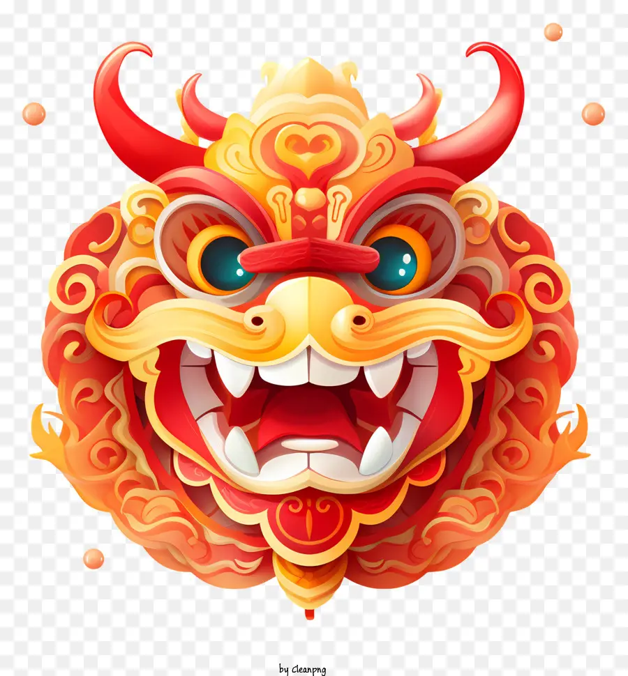 Nouvel An Chinois，Masque De Lion PNG