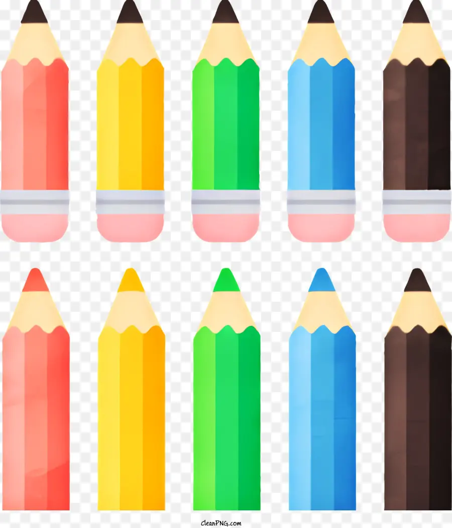 Dessin Animé，Crayons Colorés PNG