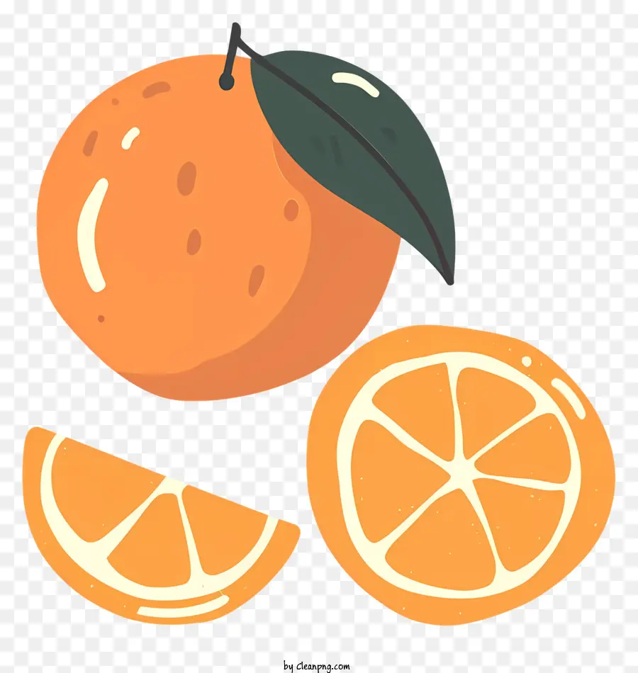Dessin Animé，Fruits Orange PNG