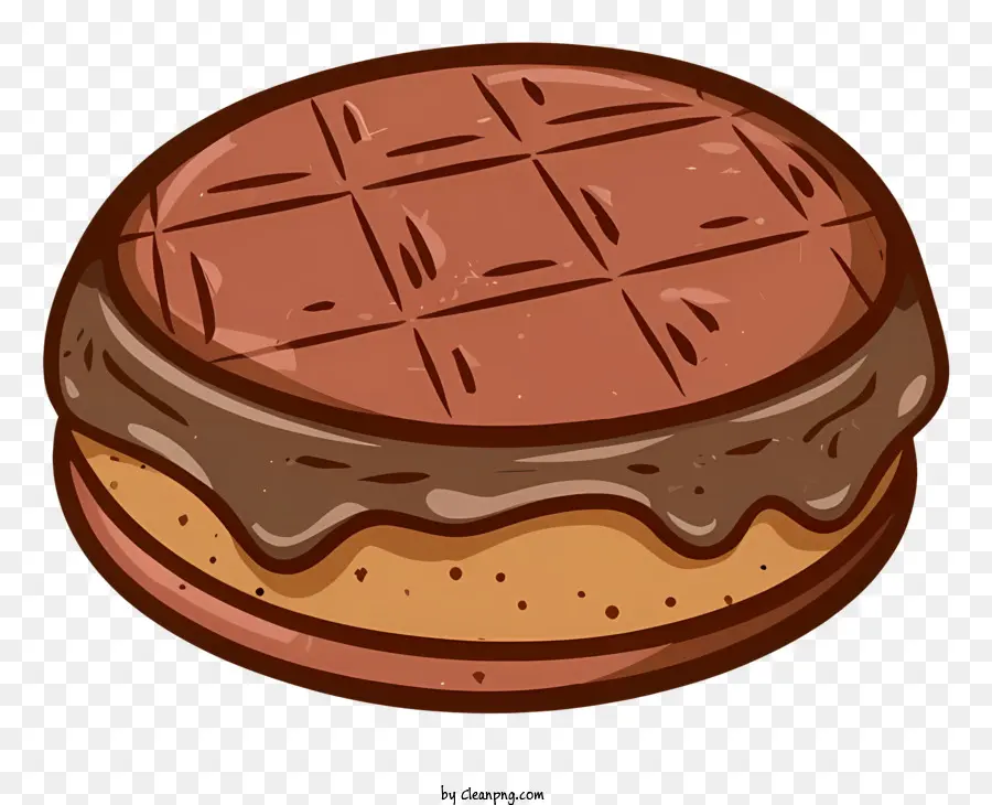 Dessin Animé，Biscuit Glacé Au Chocolat PNG
