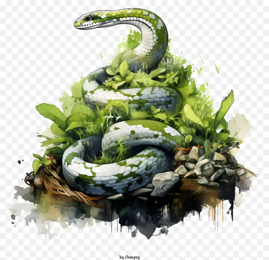Jour De Serpent，Serpent Vert PNG