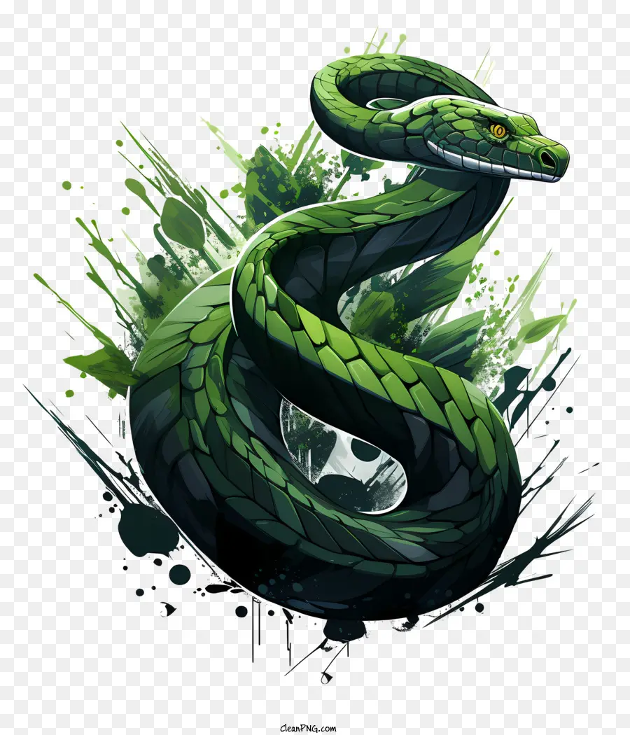 Jour De Serpent，Snake In Water Spray PNG