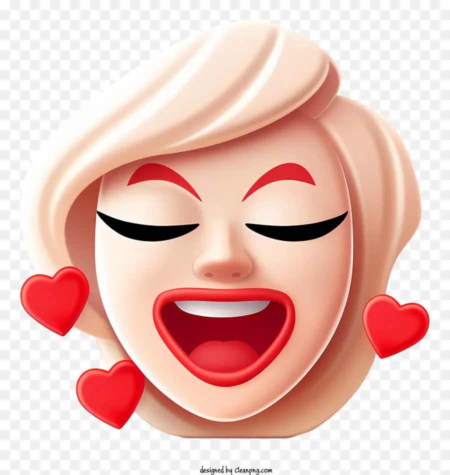 émoticône，Femme Blonde Emoji PNG