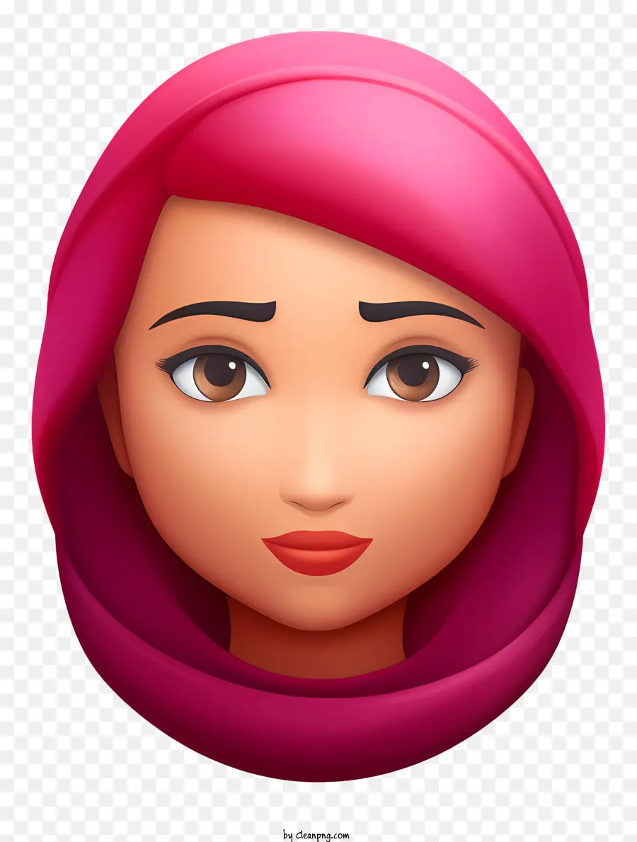 émoticône，Femme à Capuche Rose PNG