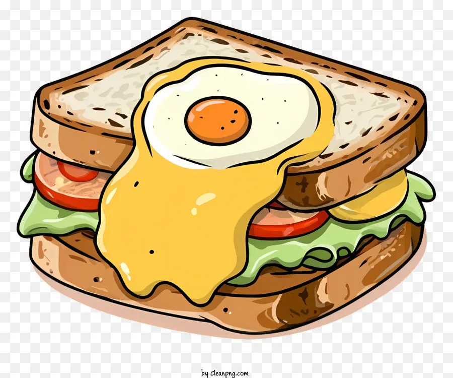 Dessin Animé，Sandwich PNG