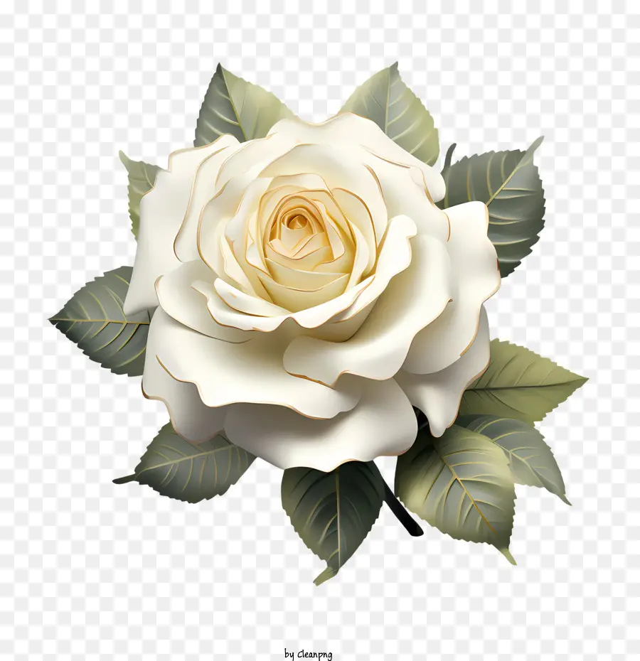 Fleur De Rose Blanche，Roses Blanches PNG