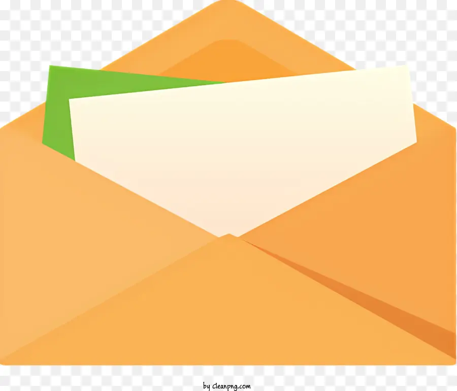 Ouvrir L'enveloppe，Enveloppe En Papier Jaune PNG