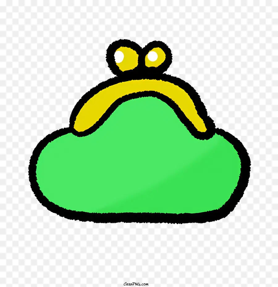 Dessin Animé，Nuage Vert PNG