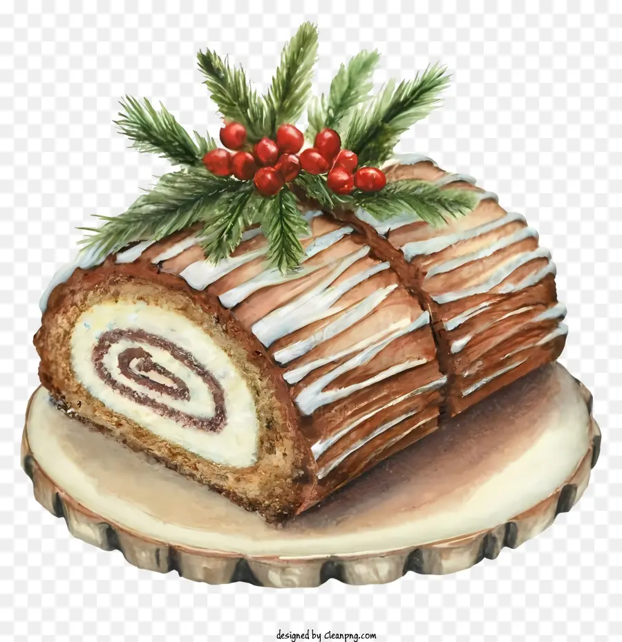Dessin Animé，Gâteau De Noël PNG