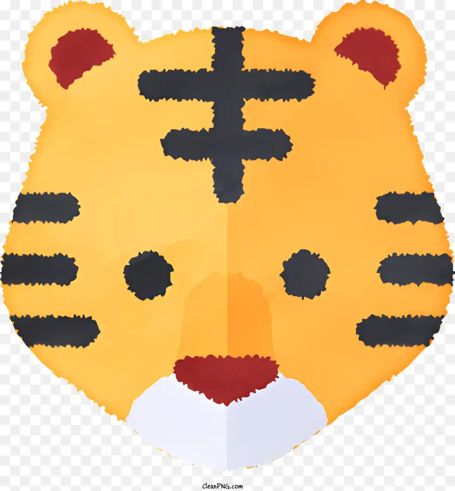 Dessin Animé，Visage De Tigre PNG