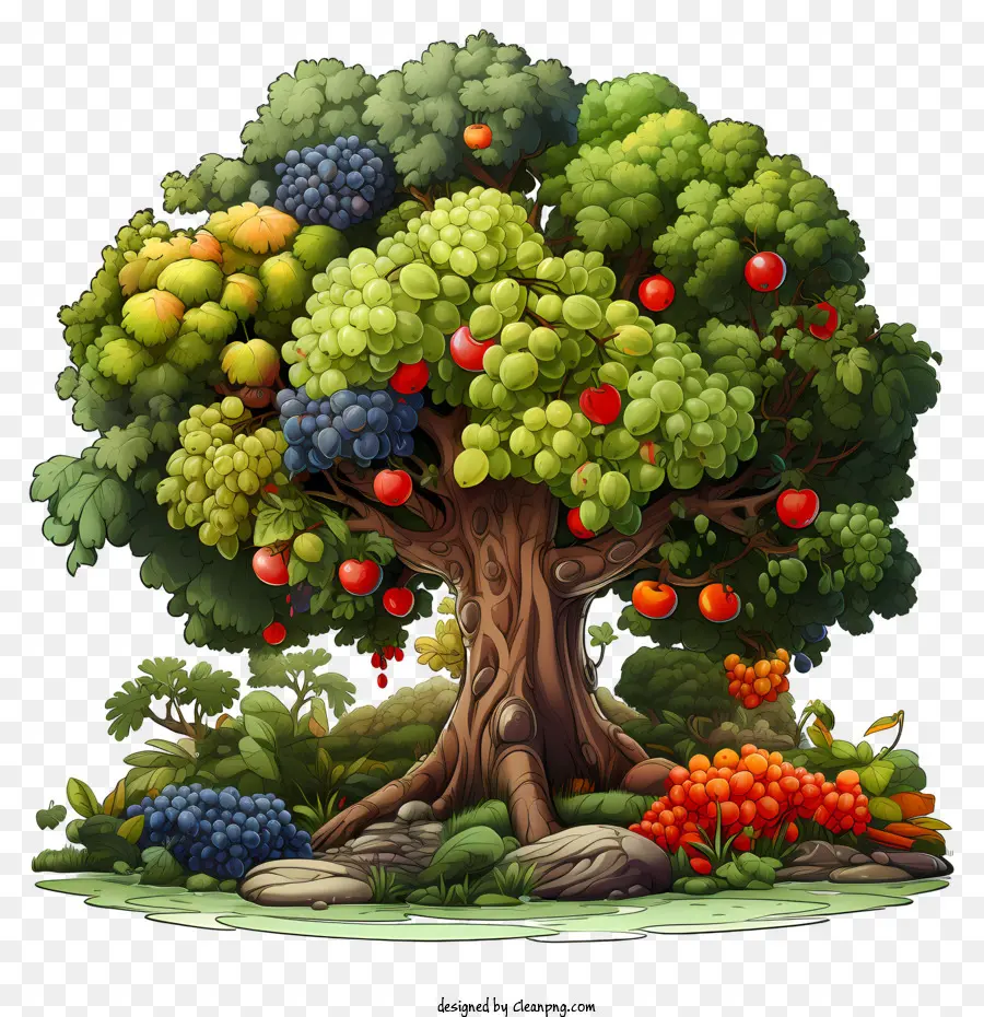 Les Fruits De L'arbre，Potager PNG