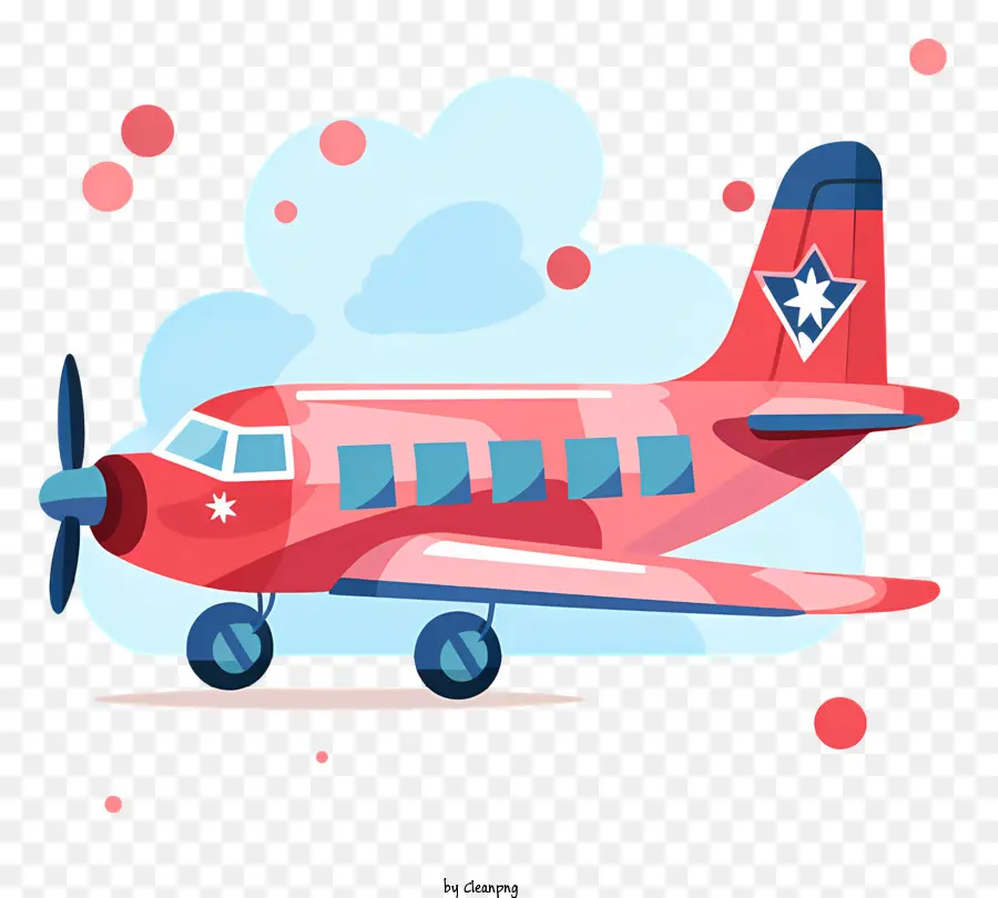 Avion De La Saint Valentin，Avion Rouge PNG