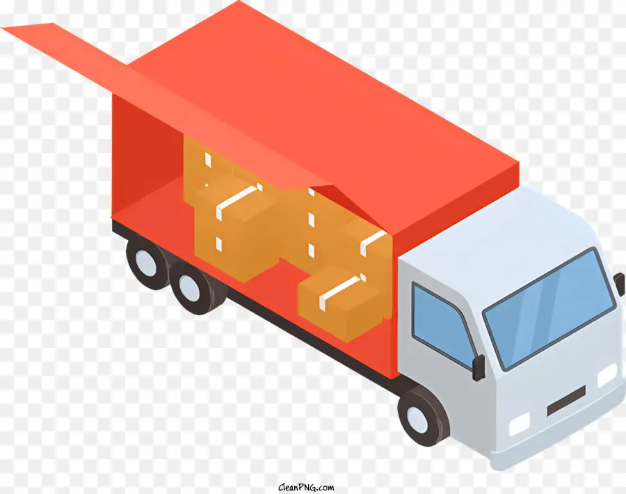 Camion Rouge，Logo Blanc PNG