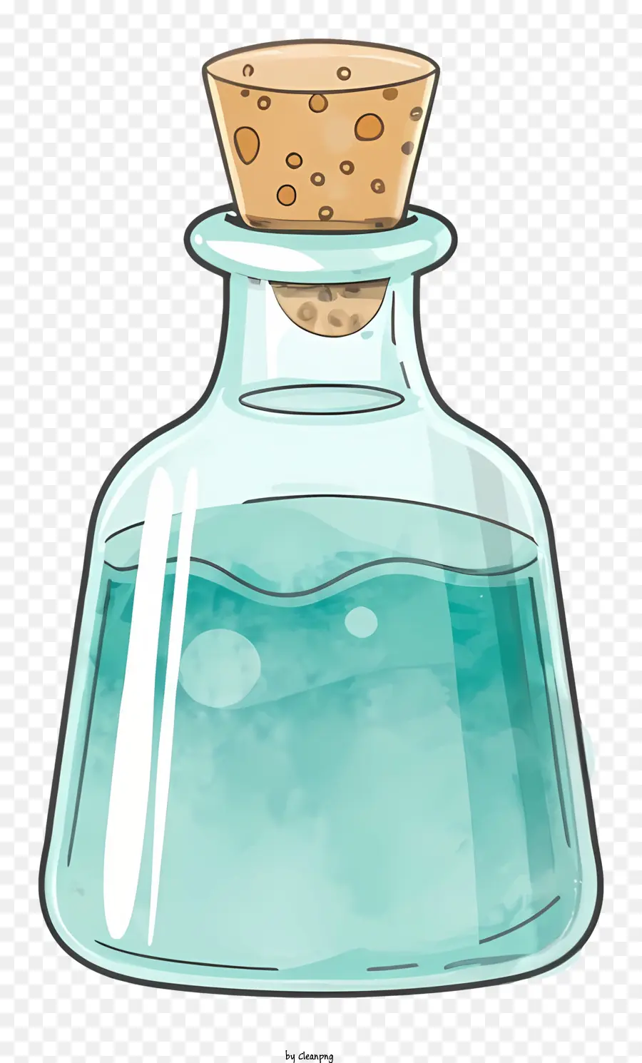 Dessin Animé，Bouteille En Verre PNG