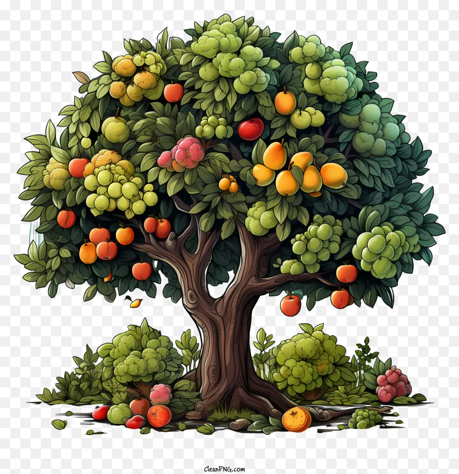 Les Fruits De L'arbre，Fruits PNG