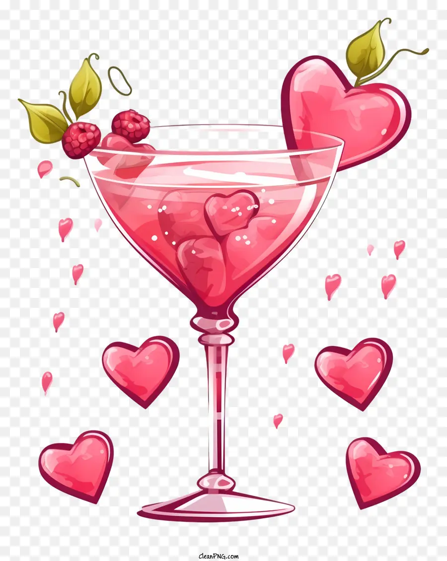 Sketch Cocktail De La Saint Valentin，Rose Cocktail PNG