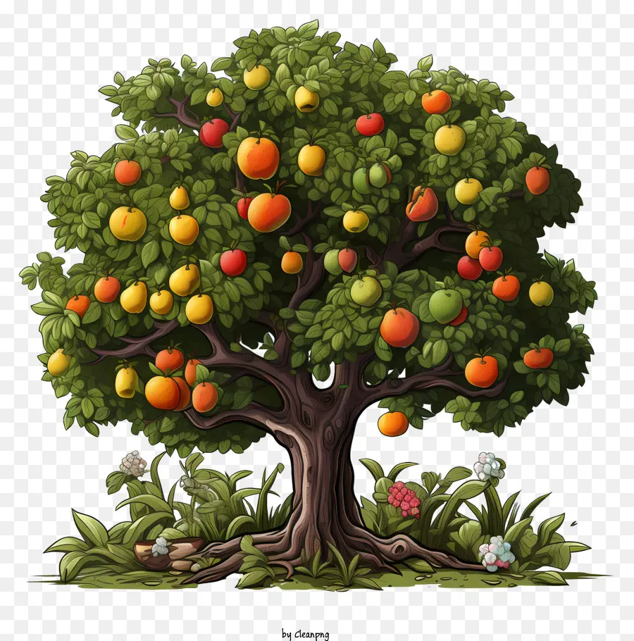 Les Fruits De L'arbre，Pommes PNG