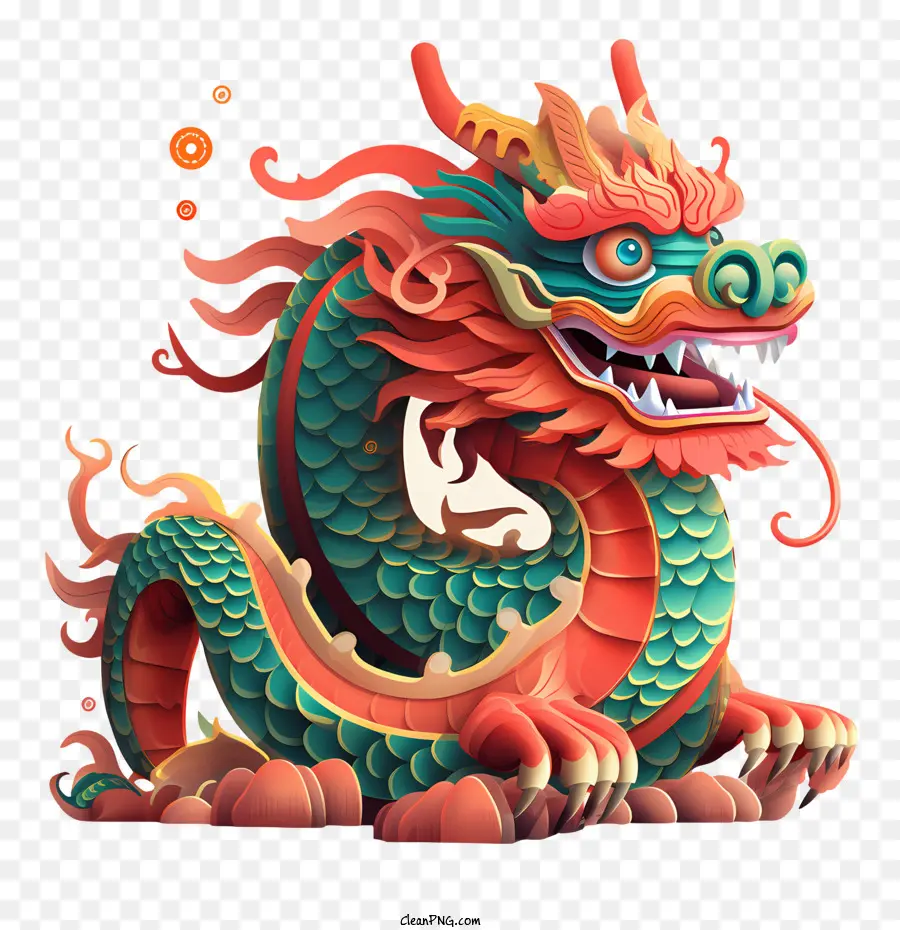 Dragon De Dessin Animé Chinois，Dragon PNG