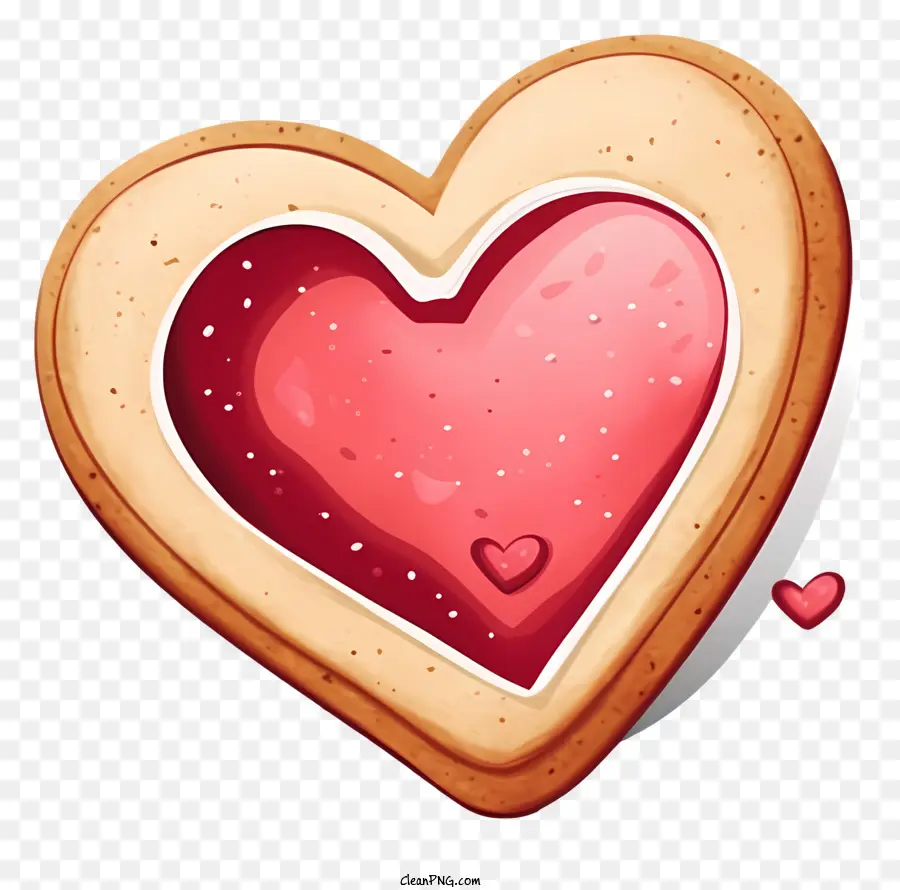 Illustration De Vecteur Plat Minimalisé，Cookies Valentines PNG
