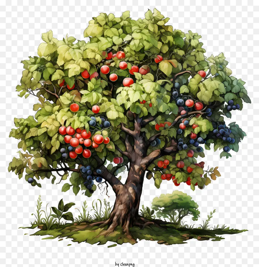 Les Fruits De L'arbre，Fruits Colorés PNG