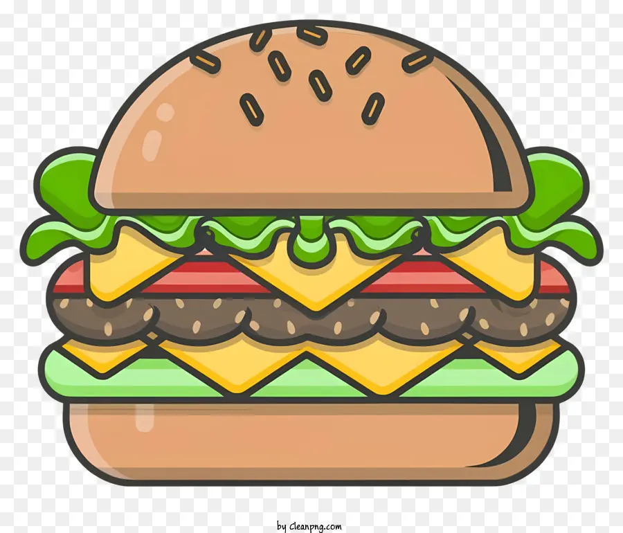 Dessin Animé，Hamburger PNG