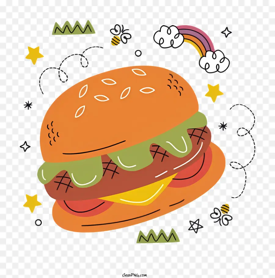 La Nourriture，Hamburger PNG